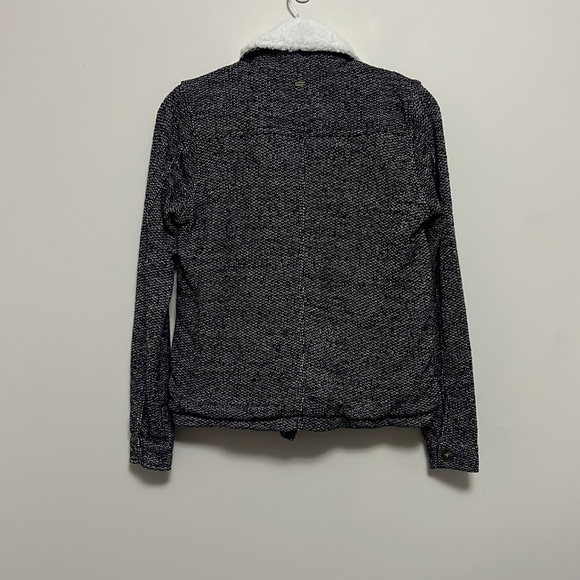 O’Neill Latte Faux Shearling Trim Moto Jacket - Picture 4 of 11